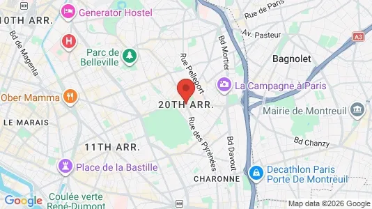 Apartments for rent in Paris 20ème arrondissement - Photo from Google Street View