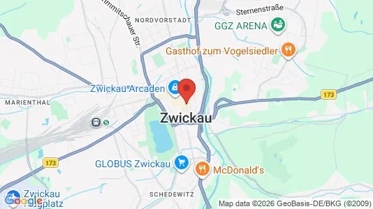 Apartments for rent in Zwickau - Photo from Google Street View