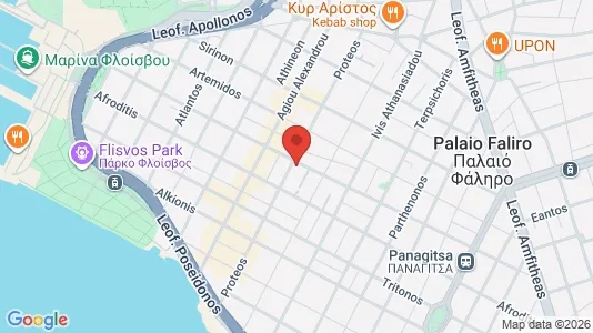 Apartments for rent i Palaio Faliro - kort over placeringen