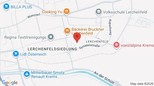 Apartments for rent i Krems an der Donau - kort over placeringen