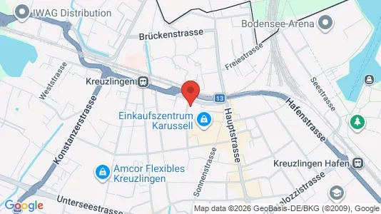 Apartments for rent i Kreuzlingen - kort over placeringen