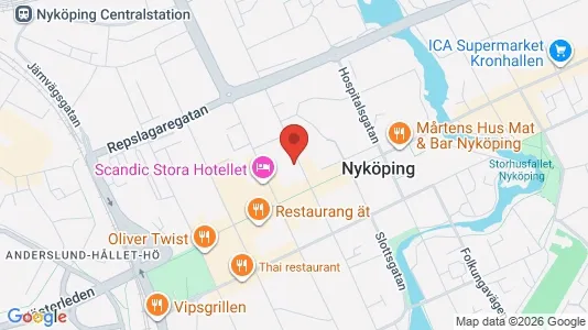 Apartments for rent i Nyköping - kort over placeringen