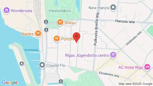 Apartments for rent i Riga Centrs - kort over placeringen