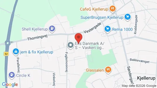 Apartments for rent i Kjellerup - kort over placeringen