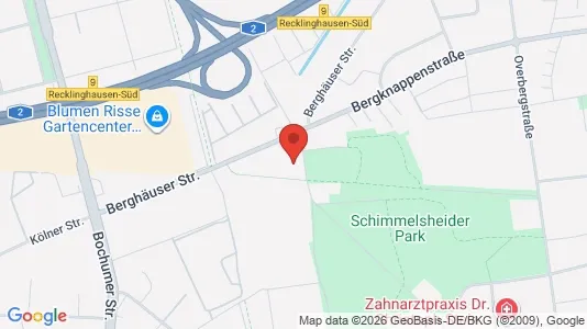 Apartments for rent i Recklinghausen - kort over placeringen