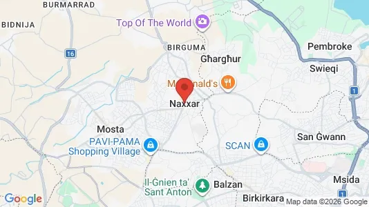 Apartments for rent i Il-Naxxar - kort over placeringen