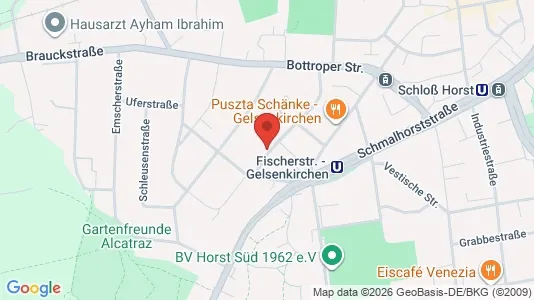 Apartments for rent i Gelsenkirchen - kort over placeringen