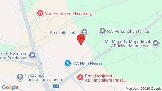 Apartments for rent i Nyköping - kort over placeringen