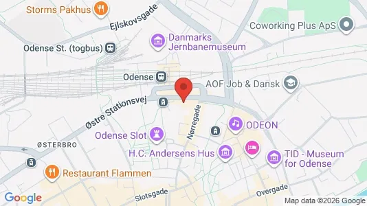 Apartments for rent i Odense C - kort over placeringen