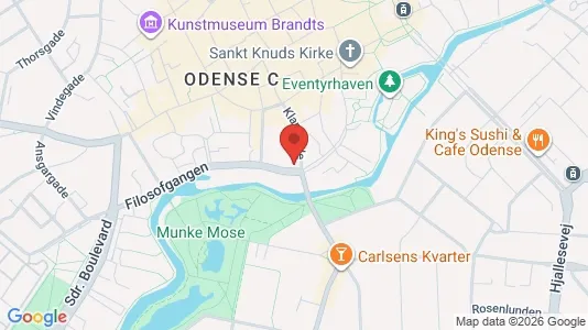 Apartments for rent i Odense C - kort over placeringen