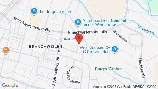 Apartments for rent i Neustadt an der Weinstraße - kort over placeringen