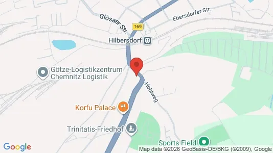 Apartments for rent i Chemnitz - kort over placeringen