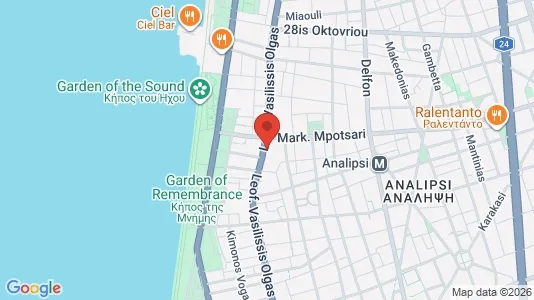 Apartments for rent i Thessaloniki - kort over placeringen