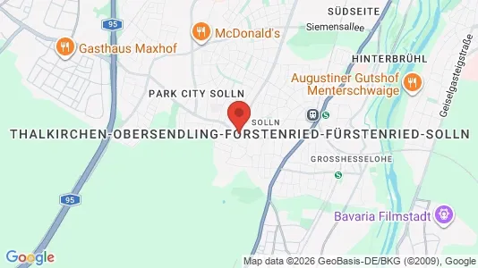 Apartments for rent i Munich Thalkirchen-Obersendling-Forstenried-Fürstenried-Solln - kort over placeringen
