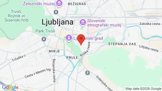 Apartments for rent i Ljubljana Center - kort over placeringen