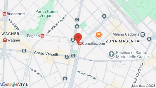 Apartments for rent i Milano Zona 1 - Centro storico - kort over placeringen