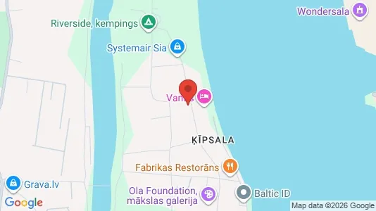 Apartments for rent i Riga Ķīpsala - kort over placeringen