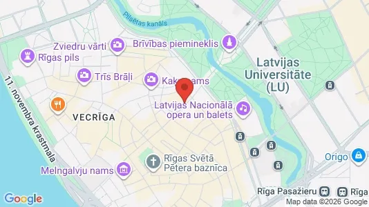 Apartments for rent i Riga Centrs - kort over placeringen