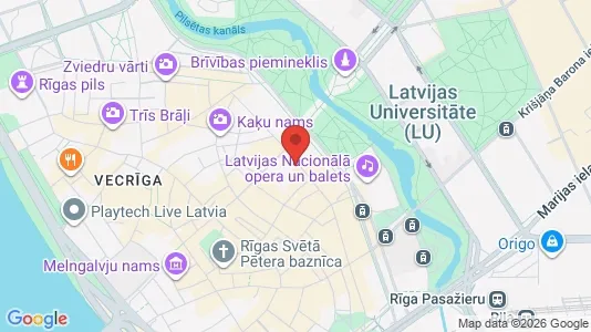 Apartments for rent i Riga Vecrīga - kort over placeringen
