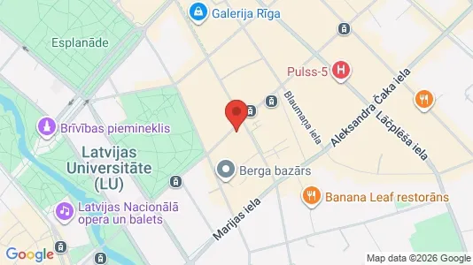 Apartments for rent i Riga Centrs - kort over placeringen