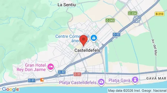 Apartments for rent in Castelldefels - Photo from Google Street View