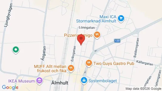 Apartments for rent i Älmhult - kort over placeringen