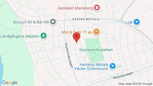 Apartments for rent i Motala - kort over placeringen