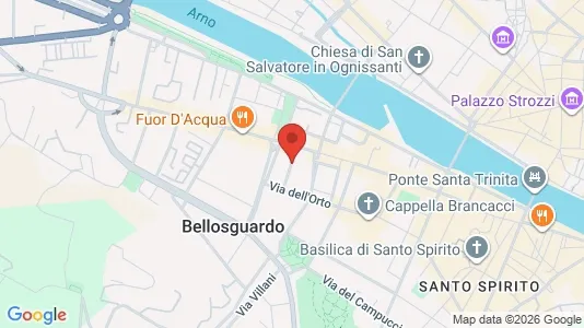 Apartments for rent i Florence - kort over placeringen