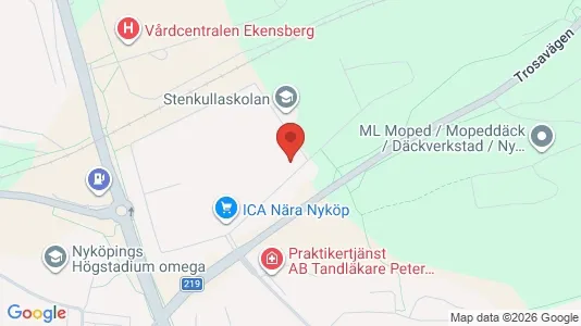 Apartments for rent i Nyköping - kort over placeringen
