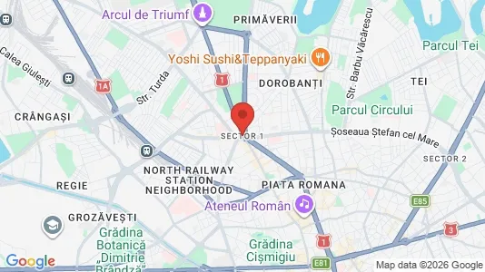 Rooms for rent i Bucharest - Sectorul 1 - kort over placeringen