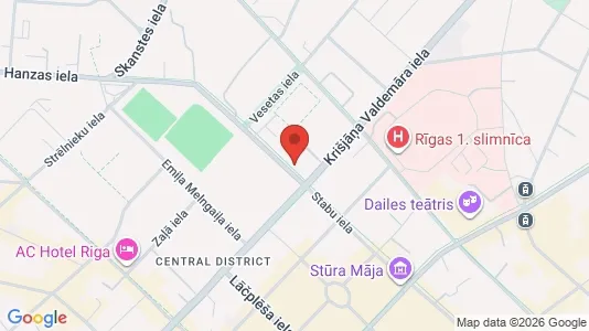 Apartments for rent i Riga Centrs - kort over placeringen