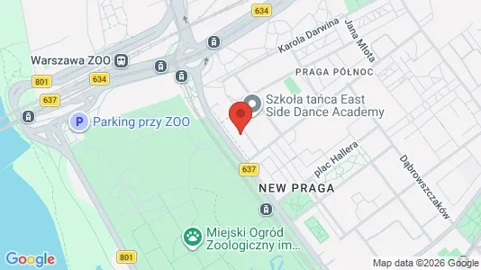 Apartments for rent i Warszawa Praga-Północ - kort over placeringen