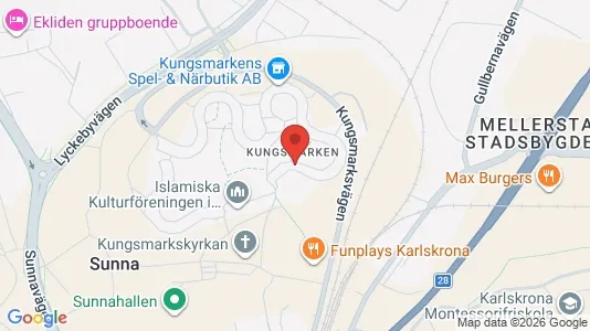 Apartments for rent i Karlskrona - kort over placeringen