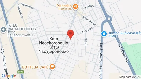 Apartments for rent i Ioannina - kort over placeringen