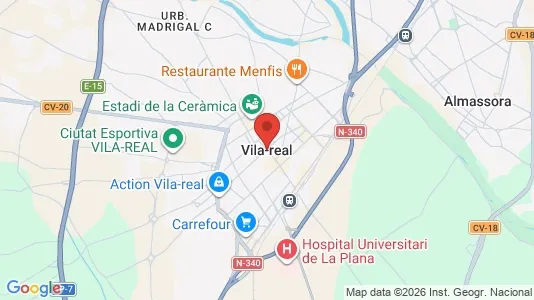 Houses for rent i Vila-Real - kort over placeringen