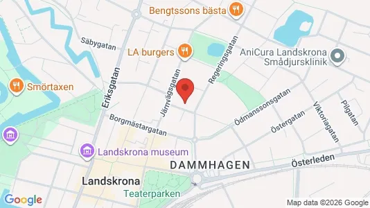 Apartments for rent i Landskrona - kort over placeringen
