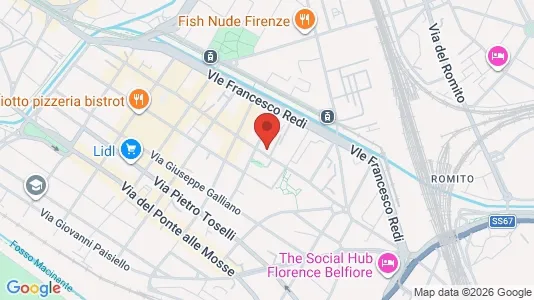 Apartments for rent i Florence - kort over placeringen