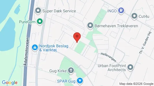 Apartments for rent i Aalborg SØ - kort over placeringen