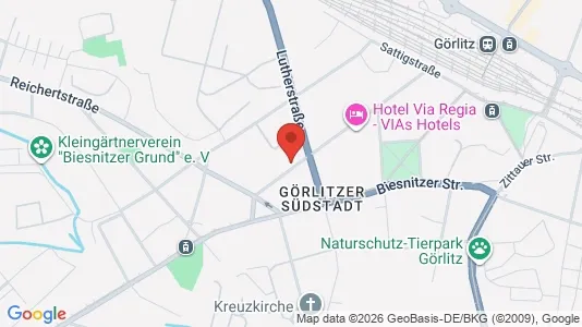 Apartments for rent i Görlitz - kort over placeringen