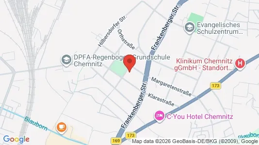 Apartments for rent i Chemnitz - kort over placeringen