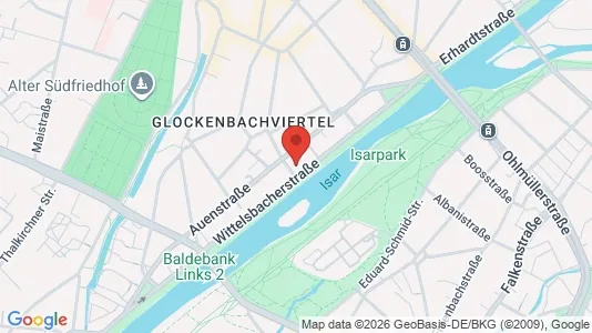 Apartments for rent i Munich Ludwigsvorstadt-Isarvorstadt - kort over placeringen