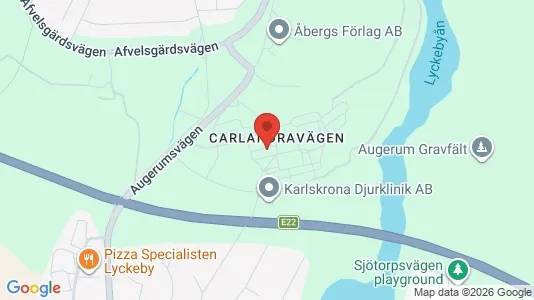 Apartments for rent i Karlskrona - kort over placeringen