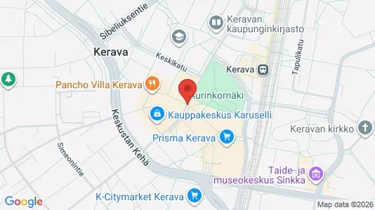 Apartments for rent i Kerava - kort over placeringen