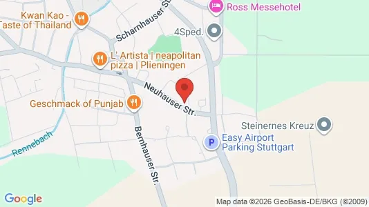 Apartments for rent i Stuttgart Plieningen - kort over placeringen