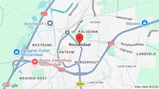 Apartments for rent i Roosendaal - kort over placeringen