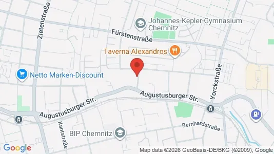 Apartments for rent i Chemnitz - kort over placeringen