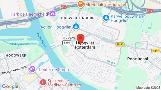 Apartments for rent in Rotterdam Hoogvliet - Photo from Google Street View