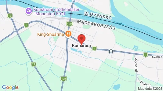 Houses for rent i Komáromi - kort over placeringen