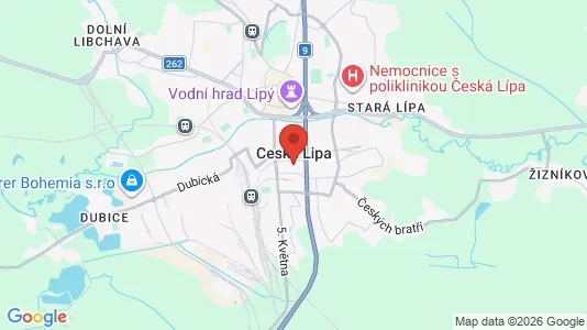 Apartments for rent in Česká Lípa - Photo from Google Street View