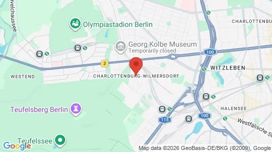 Rooms for rent i Berlin Charlottenburg-Wilmersdorf - kort over placeringen